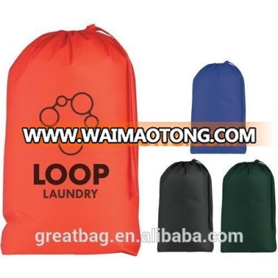 big polyester drawstring laundry bag